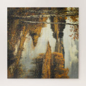 秋の川の景色 ジグソーパズル (横)