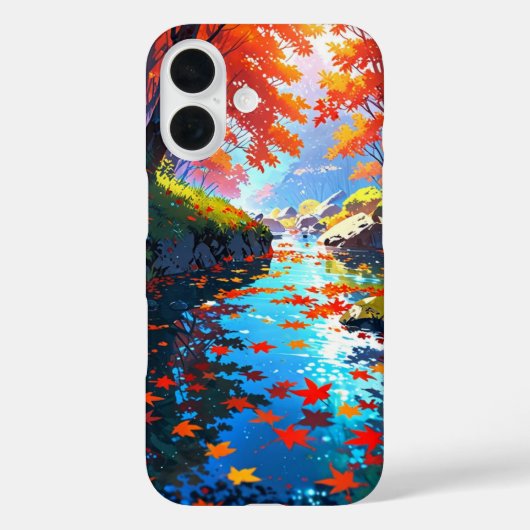 秋の川の静寂 Case-Mate iPhoneケース (裏面)