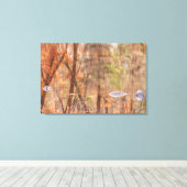 秋の川反射 キャンバスプリント (インサイチュ (ウッドフロア))