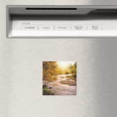 秋の川2"スクエアマグネット マグネット (インサイチュ (食洗機))