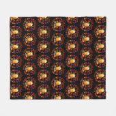 秋の州 フリースブランケット (正面(横))