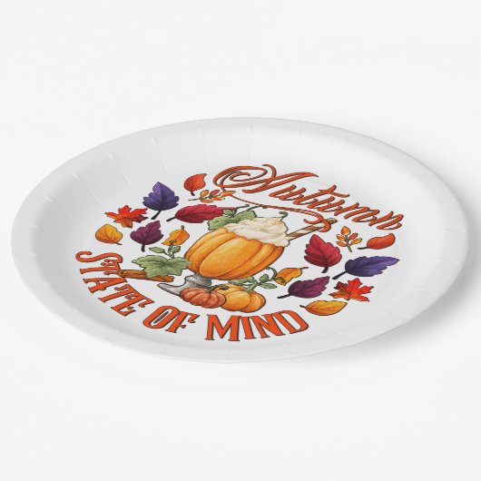 秋の州 ペーパープレート (アングル)