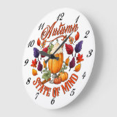 秋の州 ラージ壁時計 (傾斜)