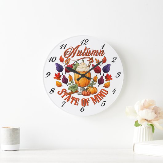 秋の州 ラージ壁時計 (ホーム)