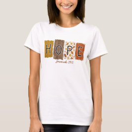 秋の希望の引用 Tシャツ