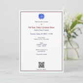 秋の希望・統一・感謝のロゴ付資金調達ディナー 招待状 (スタンド正面)