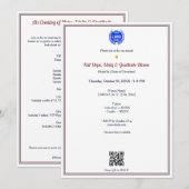 秋の希望・統一・感謝のロゴ付資金調達ディナー 招待状 (正面/裏面)