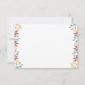 秋の帽子のカボチャ感謝してい- you サンキューカード (裏面)