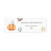 秋の帽子 ラベル (正面)