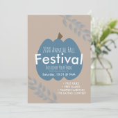 秋の年次祭り かぼちゃの枝 招待状 (スタンド正面)