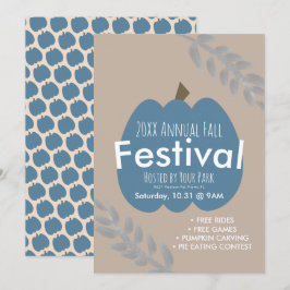 秋の年間祭り かぼちゃの枝 招待状