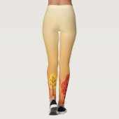 秋の幽霊とカボチャ レギンス (裏面)
