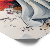 秋の幽霊 – コージーハロウィーン&秋ポスター ポスター (角)