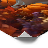 秋の幽霊 – コージーハロウィーン&秋ポスター ポスター (角)