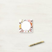 秋の庭の水彩パーソナライズされた画 ポストイット (デスク上)