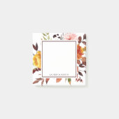 秋の庭の水結婚彩パーソナライズされた店 ポストイット (正面)