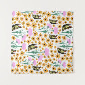 秋の庭模様 タペストリー (正面(横))