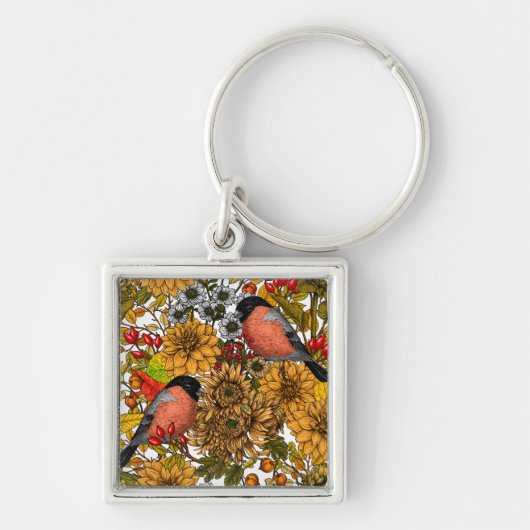 秋の庭1 キーホルダー (正面)