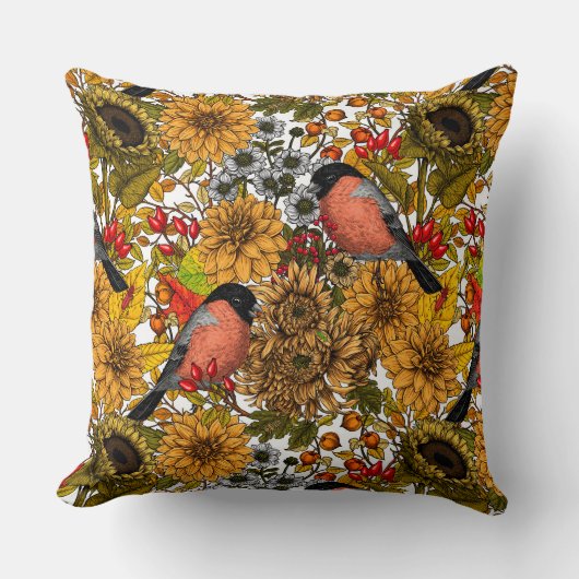 秋の庭1 クッション (正面)