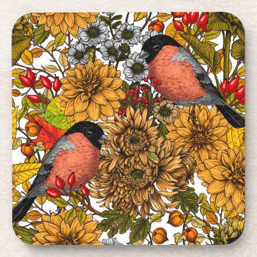 秋の庭1 コースター (正面)