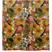 秋の庭1 シャワーカーテン (正面)