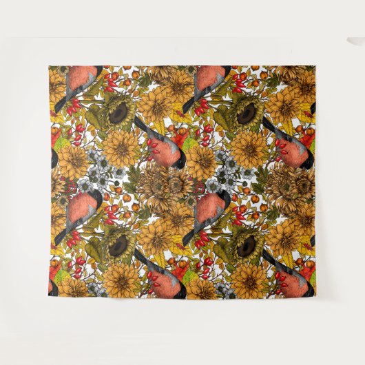 秋の庭1 タペストリー (正面(横))