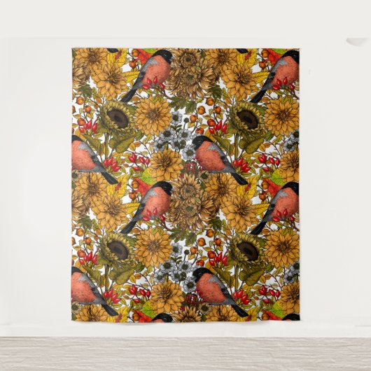 秋の庭1 タペストリー (正面)