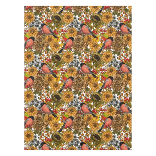 秋の庭1 テーブルクロス (正面)