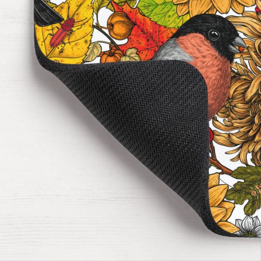 秋の庭1 マウスパッド (コーナー)