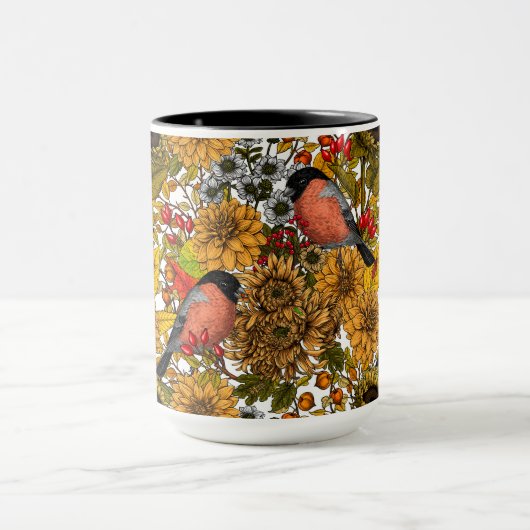 秋の庭1 マグカップ (中央)