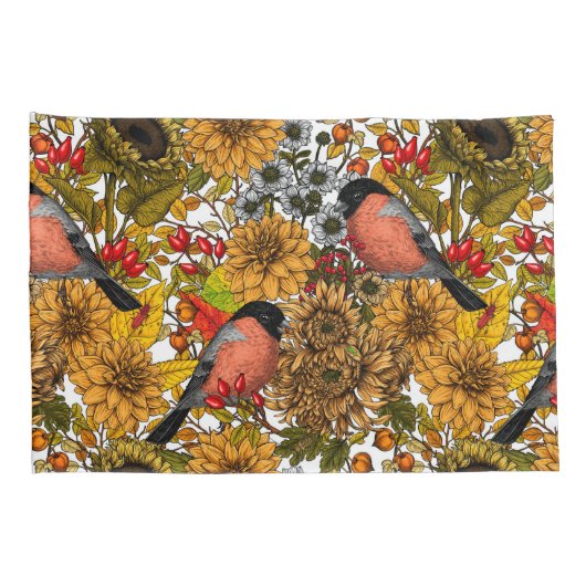 秋の庭1 枕カバー (裏面-右)