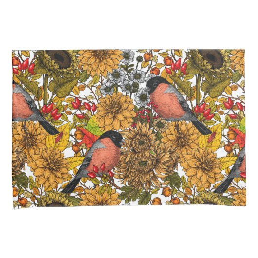 秋の庭1 枕カバー (正面右)