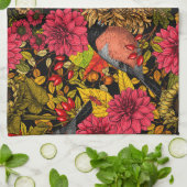 秋の庭2 キッチンタオル (折り畳み)