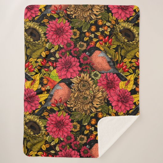 秋の庭2 シェルパブランケット (正面)