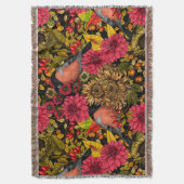 秋の庭2 スローブランケット (正面縦)