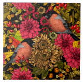 秋の庭2 タイル (正面)