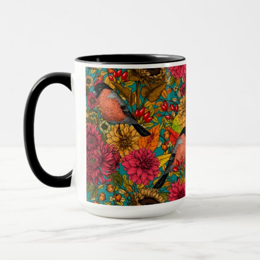 秋の庭3 マグカップ (左)