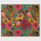 秋の庭3 ラッピングペーパー (フラット)