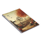 秋の庭&かかし ノートブック (右側)