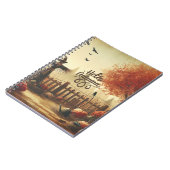 秋の庭&かかし ノートブック (左側)