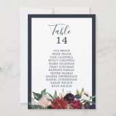 秋の庭 |ネイビーテーブル番号座席表 (裏面)