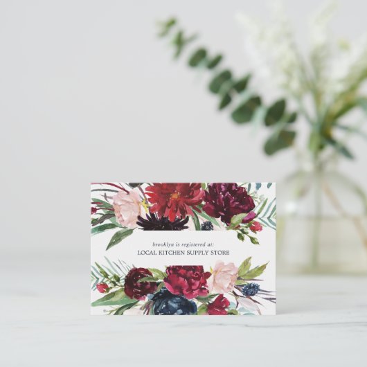 秋の庭 |ブルゴーニュのギフト登録エンクロージャ エンクロージャーカード (スタンド正面)