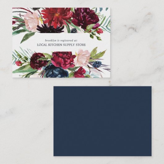 秋の庭 |ブルゴーニュのギフト登録エンクロージャ エンクロージャーカード (正面/裏面)