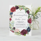 秋の庭 |ブルゴーニュリース引っ越し祝いパーティーパーティー 招待状 (スタンド正面)