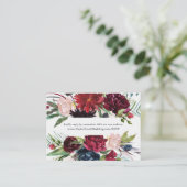 秋の庭 |ブルゴーニュ結婚のウェブサイトRSVP エンクロージャーカード (スタンド正面)