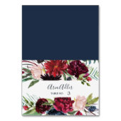 秋の庭 |ブルゴーニュ結婚の座席表 テーブルナンバー (正面)