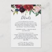 秋の庭 |ブルゴーニュ詳細エンクロージャカード エンクロージャーカード (正面)