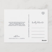 秋の庭 | Burgundyありがとうはがき ポストカード (裏面)