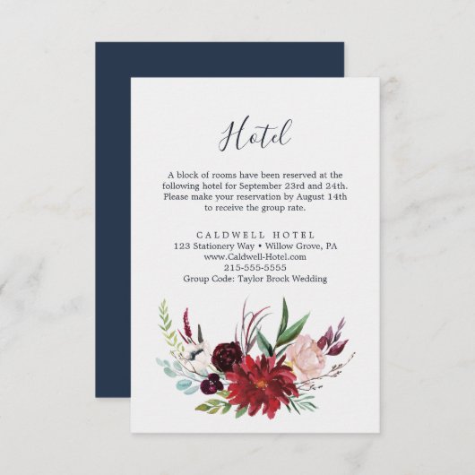 秋の庭 | Burgundy Hotelエンクロージャカード エンクロージャーカード (正面/裏面)