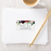 秋の庭 | Burgundy RSVP住所 シール (インサイチュ)